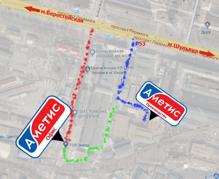 карта проезда